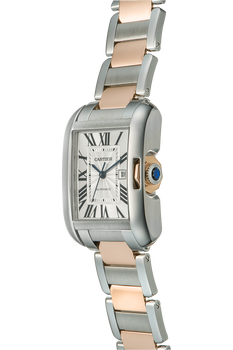 Tank Anglaise Rose Gold and Stainless Steel Automatic