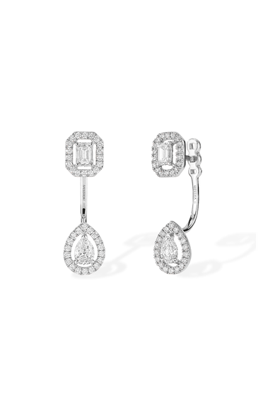 My Twin Toi &amp; Moi Earrings in White Gold