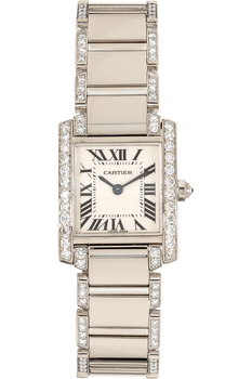 Tank Francaise White Gold Quartz