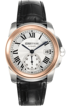 Calibre de Cartier Rose Gold and Stainless Steel Automatic