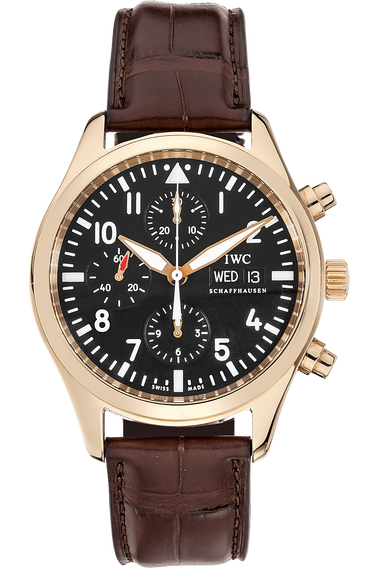 Iwc pilot chronograph gold hotsell