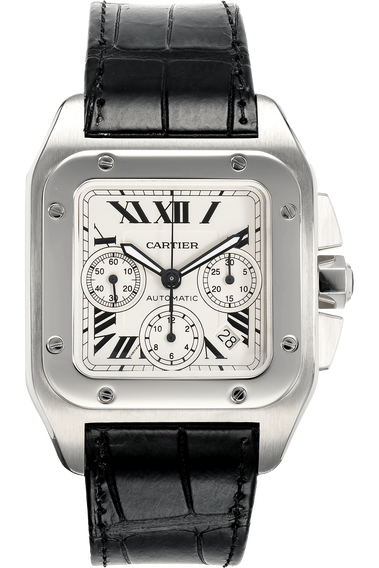 Santos 100 Chronograph Stainless Steel Automatic