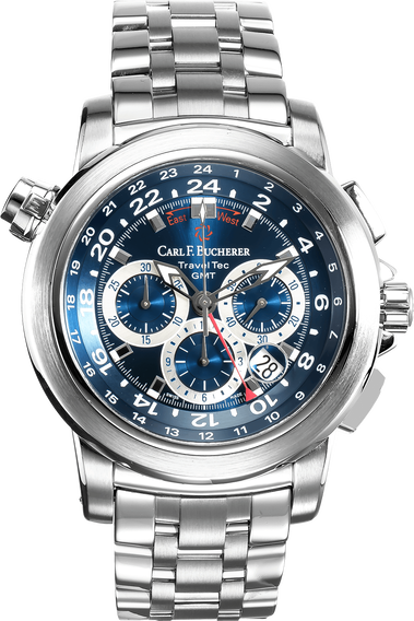 Patravi TravelTec GMT Stainless Steel Automatic
