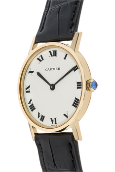 Round Circa 1980s Yellow Gold Manual