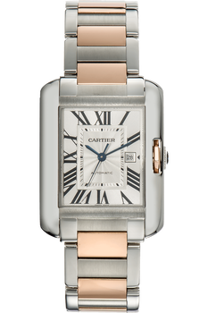 Tank Anglaise Rose Gold and Stainless Steel Automatic