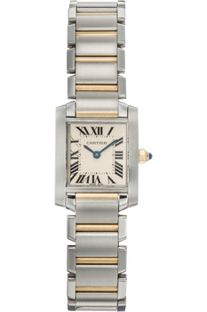 Tank Francaise Yellow Gold and Stainless Steel Quartz