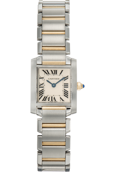 Tank Francaise Yellow Gold and Stainless Steel Quartz