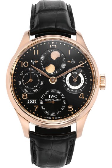 Iwc portuguese perpetual calendar rose gold top