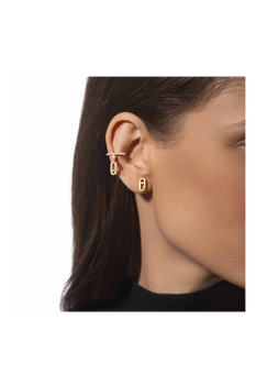 Move Uno Stud Earrings in Yellow Gold