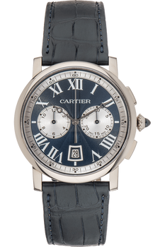Rotonde de Cartier Chronograph White Gold Automatic