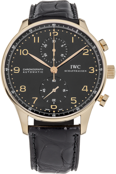 Iwc portuguese chronograph rose gold new arrivals