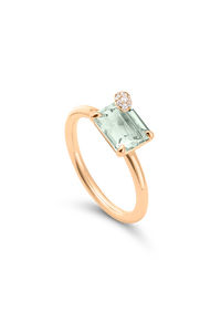 Peekaboo Prasiolite Ring