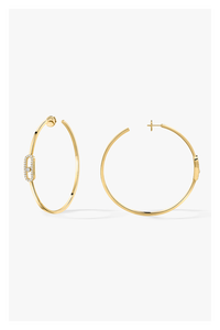 Move Uno GM Hoops in Yellow Gold