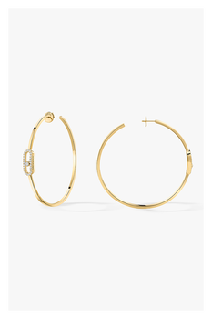 Move Uno GM Hoops in Yellow Gold