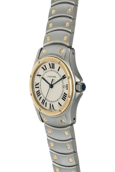Santos Ronde Yellow Gold and Stainless Steel Quartz