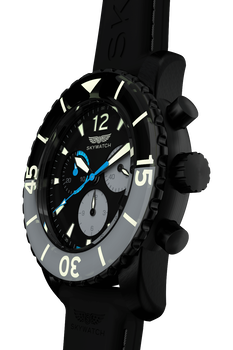 44mm Chrono Black IP