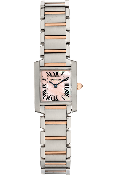 Cartier tank francaise rose sale gold