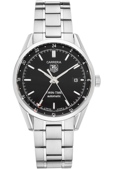 Carrera Twin Time Stainless Steel Automatic