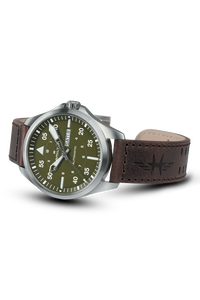 Khaki Aviation Pilot Day Date Auto