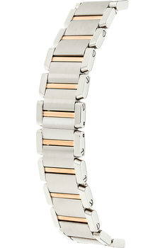 Tank Francaise Rose Gold and Stainless Steel Quartz