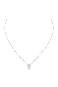 Fiery Pendant 0.25CT in White Gold
