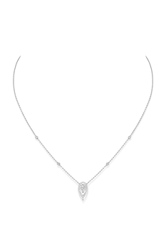 Fiery Pendant 0.25CT in White Gold