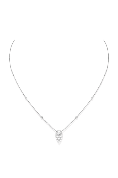 Fiery Pendant 0.25CT in White Gold