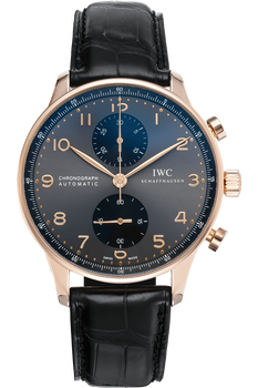 Iwc portuguese chronograph rose gold cheap