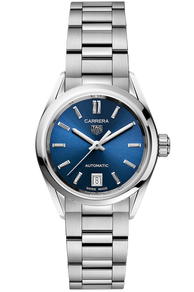 TAG Heuer Carrera Calibre 9 Automatic Blue Steel Watch WBN2411