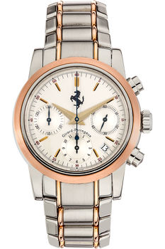 Ferrari Chronograph Rose Gold and Stainless Steel Automatic