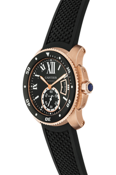 Cartier calibre diver rose gold on sale