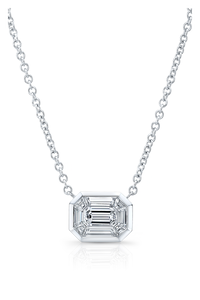Various Cut Diamond Kaleido Pendant in White Gold
