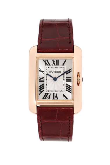 Tank Anglaise Rose Gold Quartz