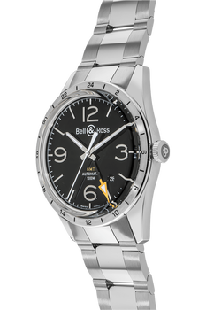 BR 123 GMT 24H Stainless Steel Automatic