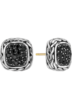 Classic Chain Silver Lava Earrings