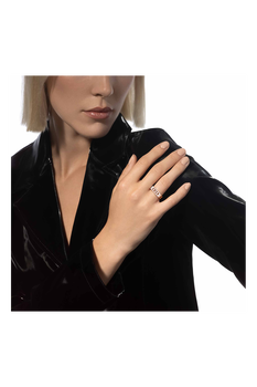 Move Noa Pav&eacute; Ring in Pink Gold Size 54
