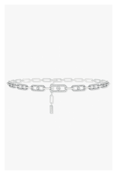 Move Link Multi Choker in White Gold