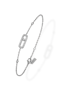 Move Uno Bracelet in White Gold