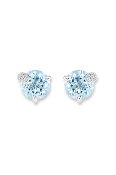 Peekaboo Aquamarine Studs