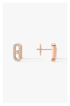 Move Uno Studs in Pink Gold