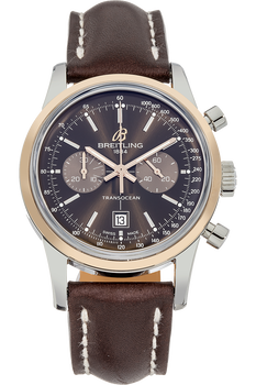 Transocean Chronograph Rose Gold and Stainless Steel