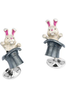 Rabbit in Hat Cufflinks