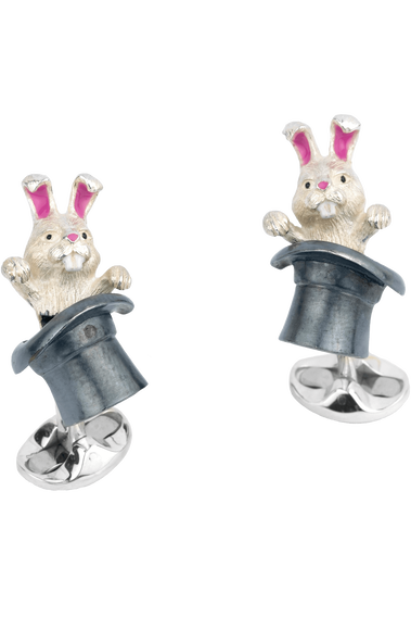 Rabbit in Hat Cufflinks