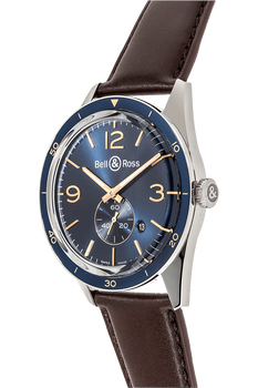 BR 123 Officer Blue Stainless Steel Automatic