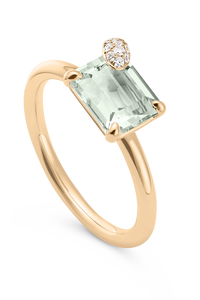 Peekaboo Prasiolite Ring