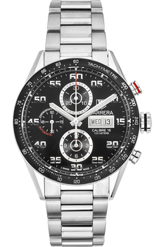Carrera Calibre 16 Day-Date Chronograph Stainless Steel Automatic