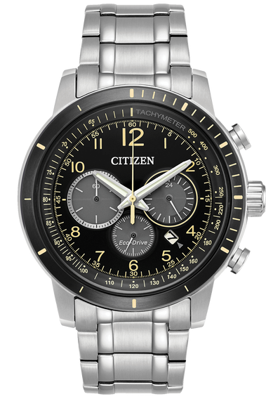 Eco-Drive Stainless Steel Brycen Chronograph