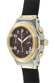 Elegant Chronograph Yellow Gold and Stainless Steel