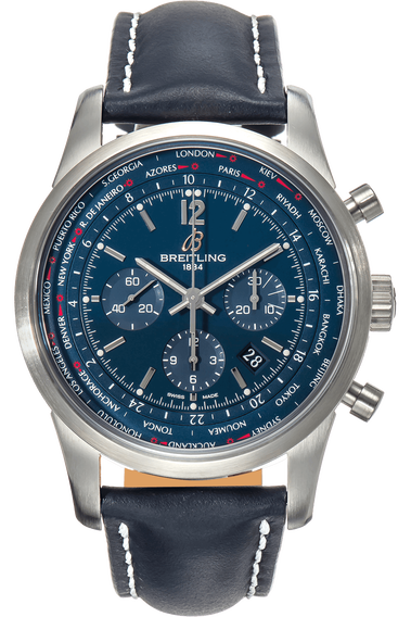 Transocean Chronograph Unitime Stainless Steel Automatic