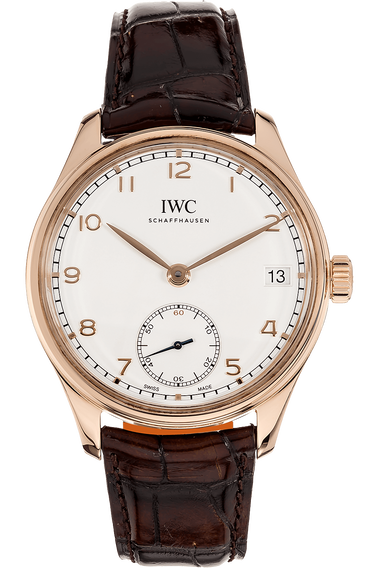 Portuguese Hand Wound Eight Days Rose Gold Manual